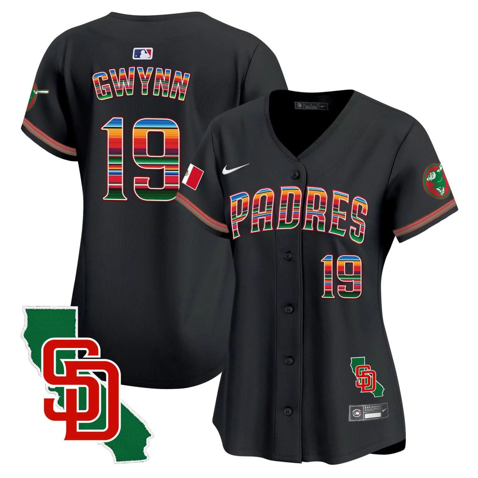 Customizable Black tony gwynn san diego padres armed forces day jersey all stitched 7678