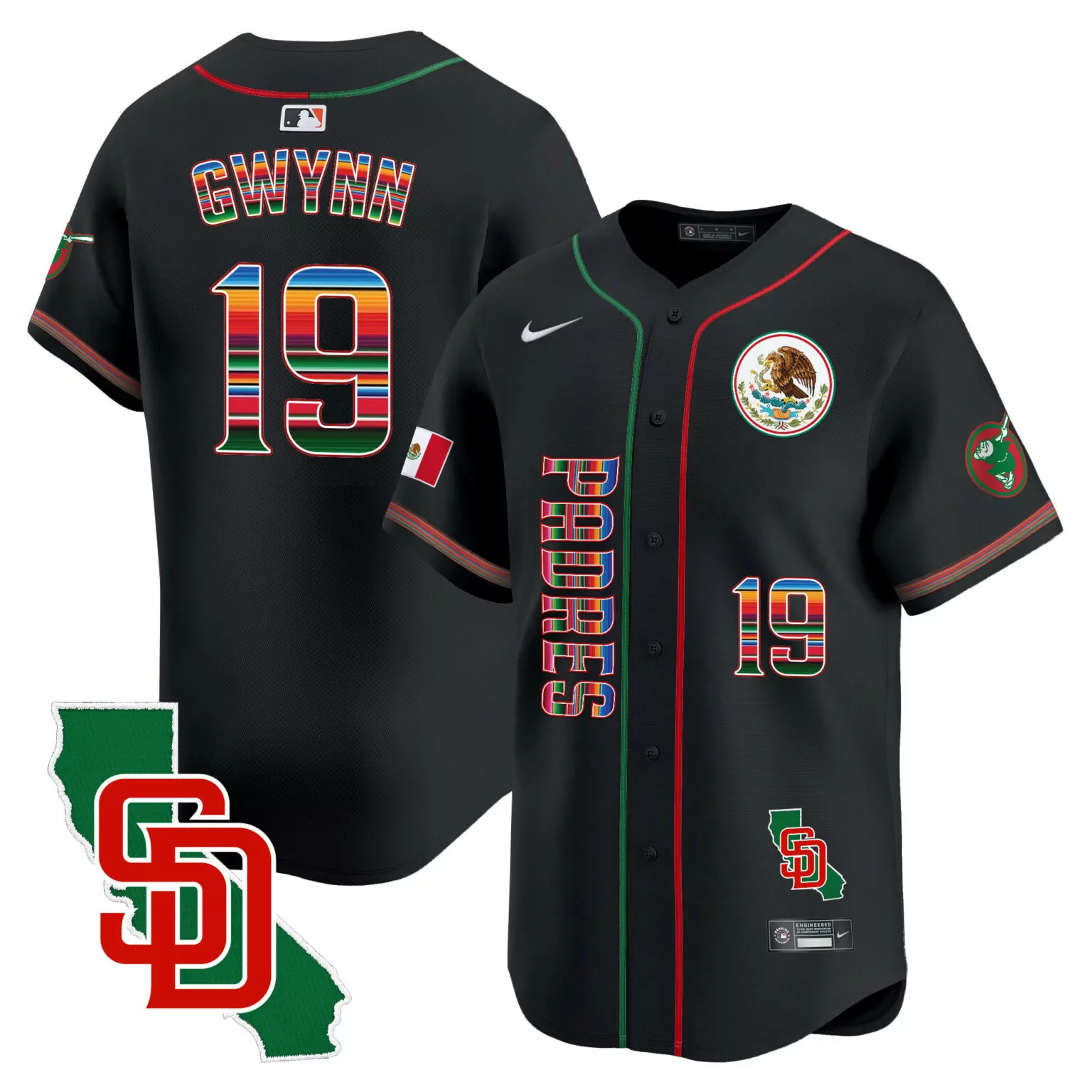 Customizable Black tony gwynn san diego padres armed forces day jersey all stitched 7678