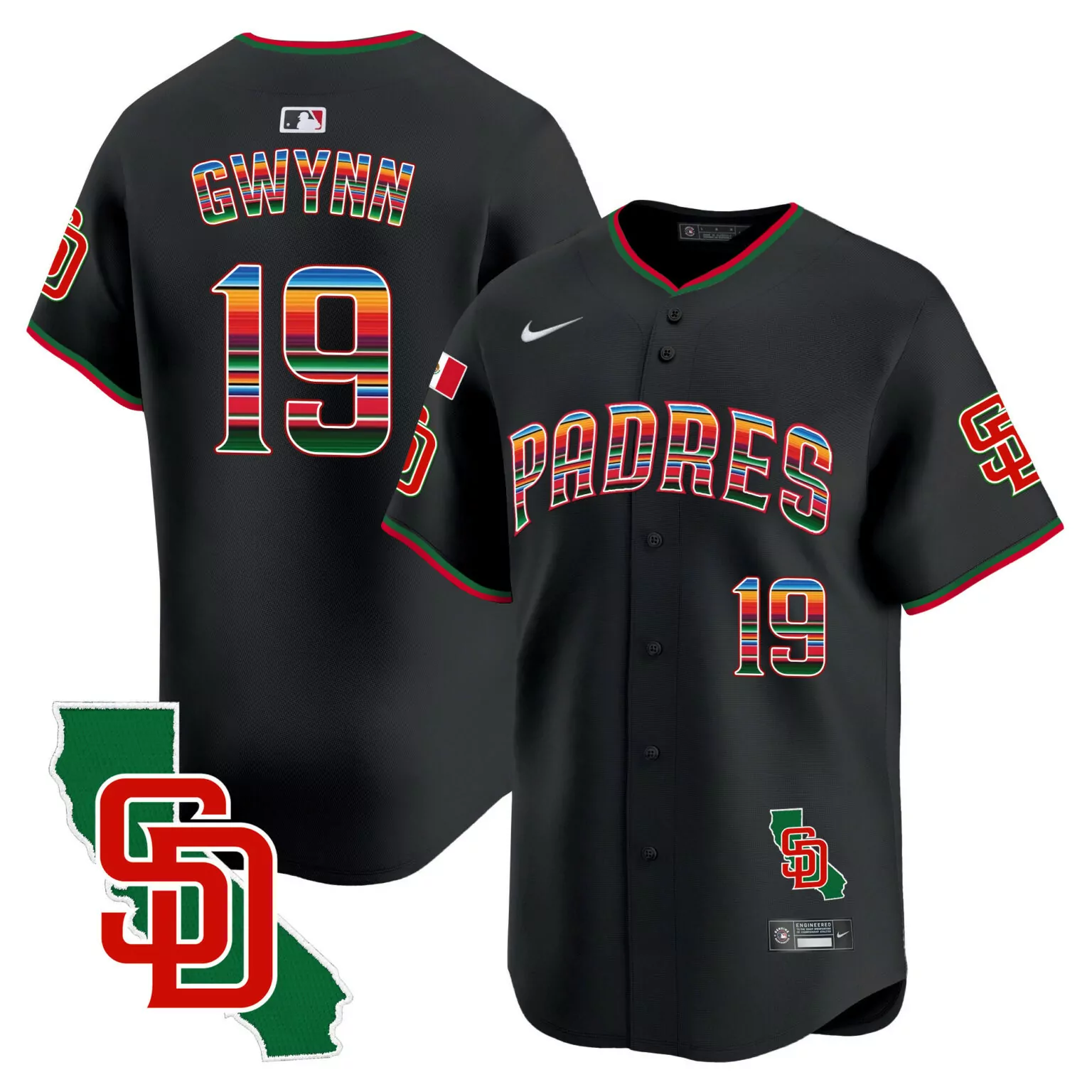 Customizable Black tony gwynn san diego padres armed forces day jersey all stitched 7678