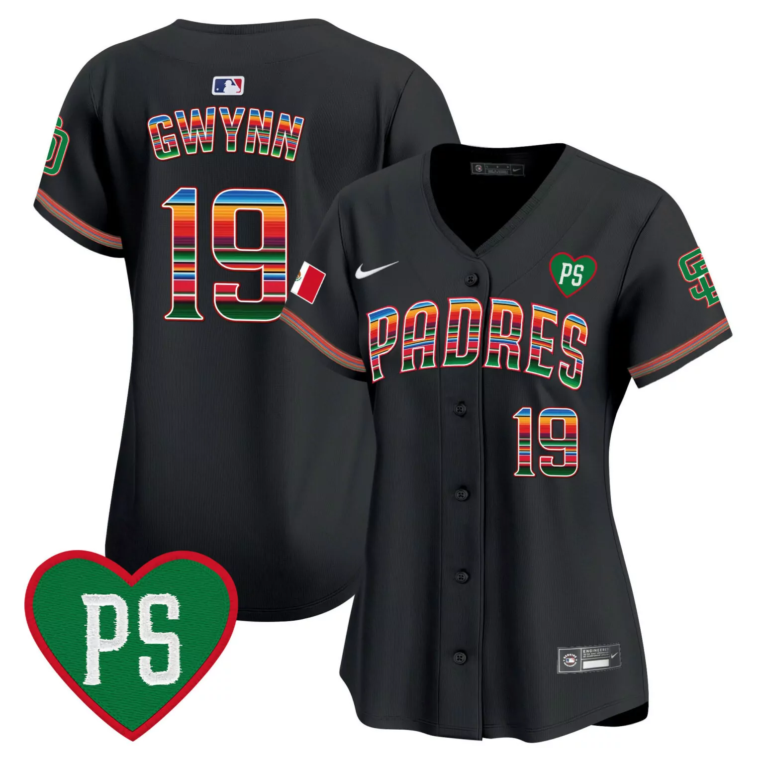 Personalized Black tony gwynn san diego padres mexico california patch jersey v5 all stitched 1050