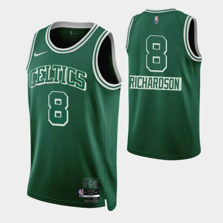 Personalized Boston celtics josh richardson 8 nba 202122 city green jersey celtics fans 4339