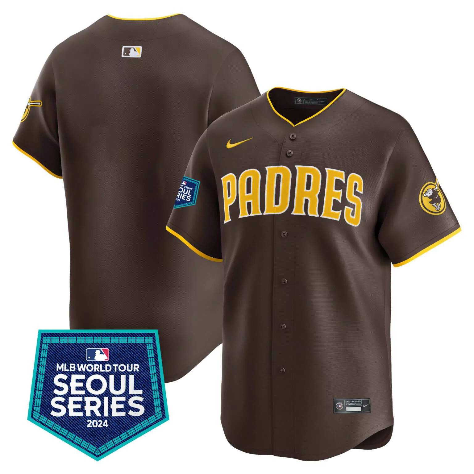 Personalized Brown team san diego padres 2024 spring training patch jersey all stitched 3131