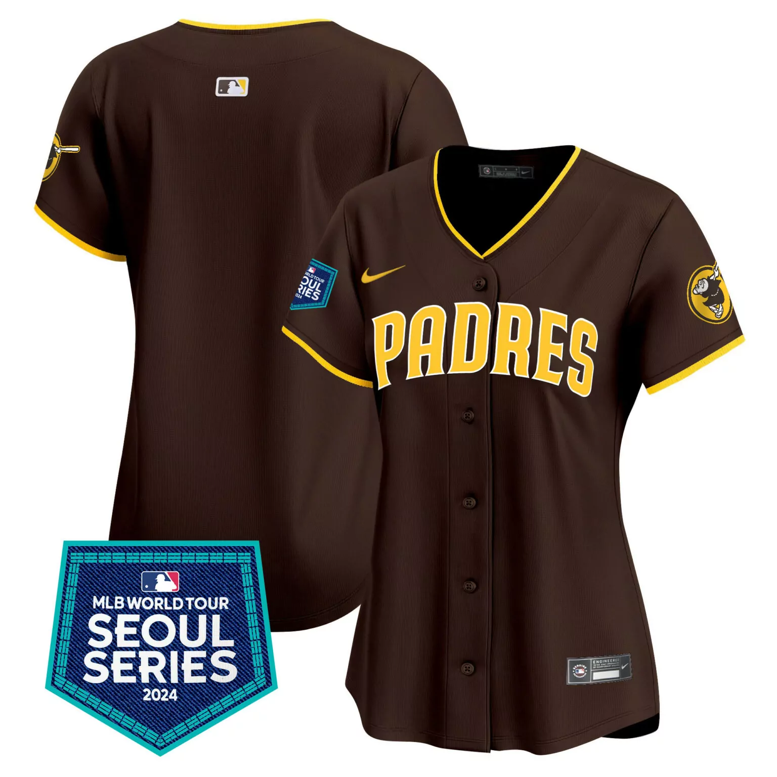 Personalized Brown team san diego padres 2024 spring training patch jersey all stitched 3131