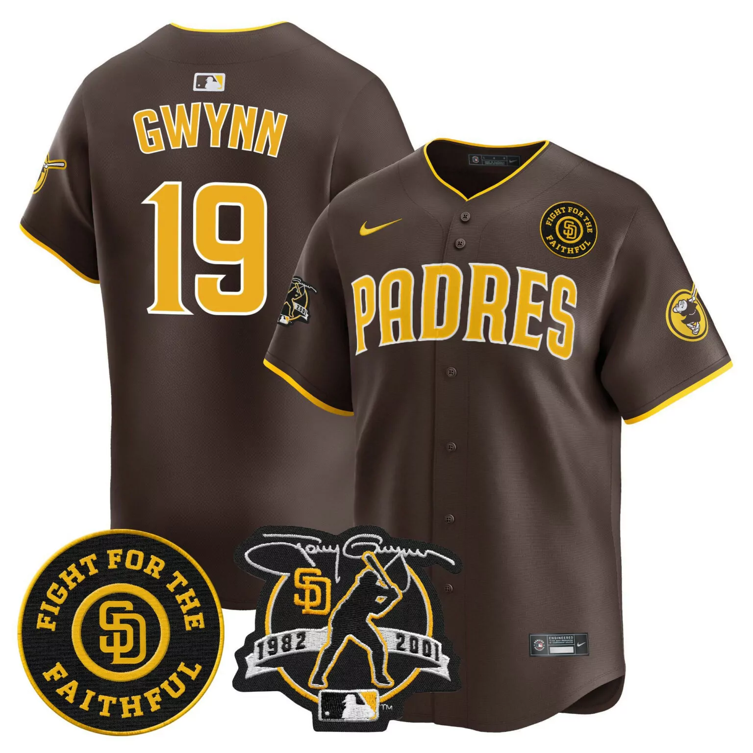 Customizable Brown tony gwynn san diego padres for peter petco park 20th patch usmc jersey v2 all stitched 7181