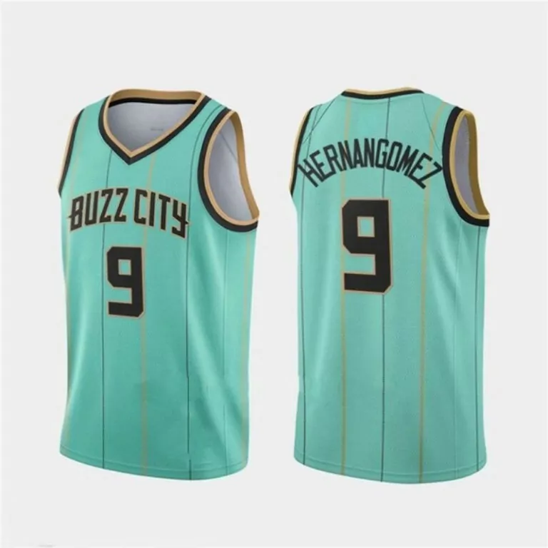 Custom Charlotte hornets willy hernangomez 9 2020 nba new arrival teal jersey 2591