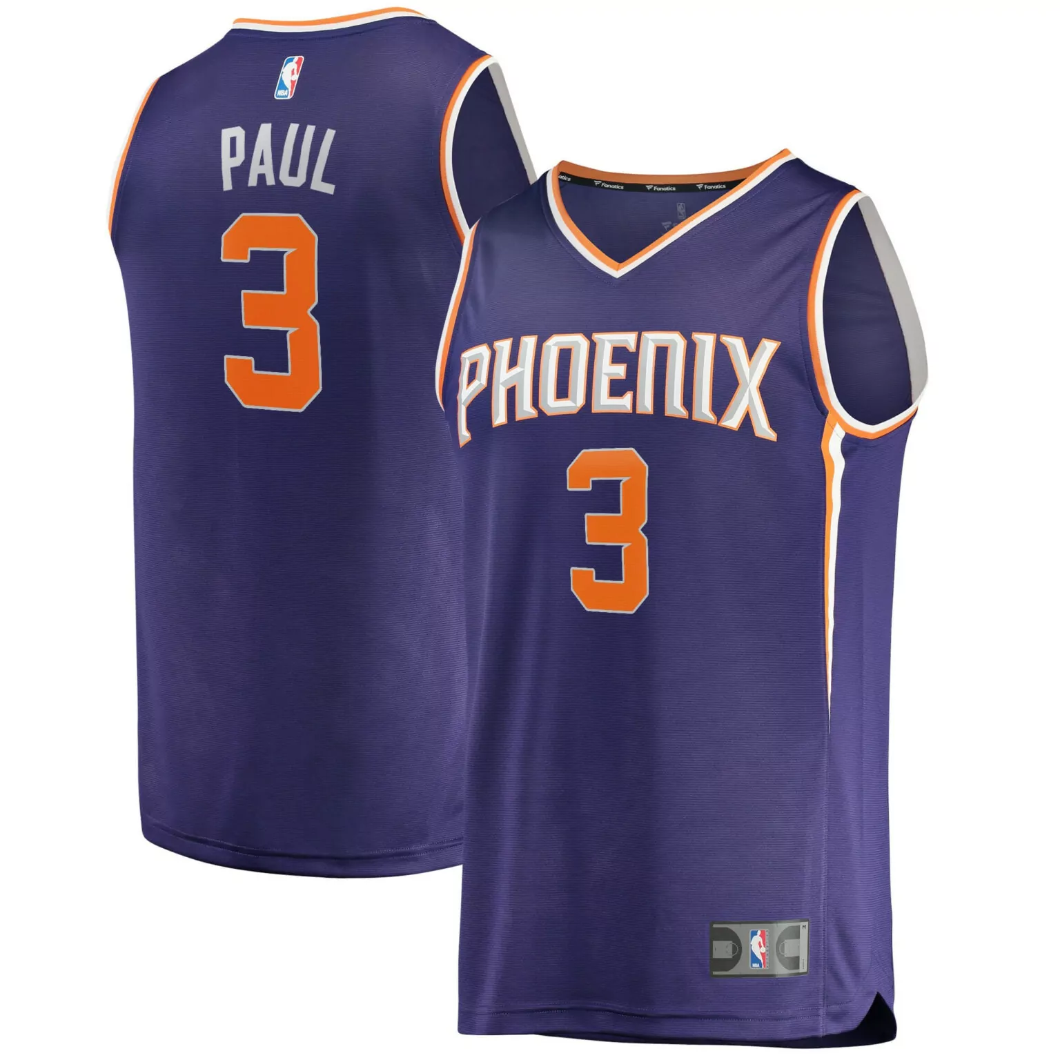 Personalized Chris paul phoenix suns 202021 fast break player jersey icon edition purple nba 8055