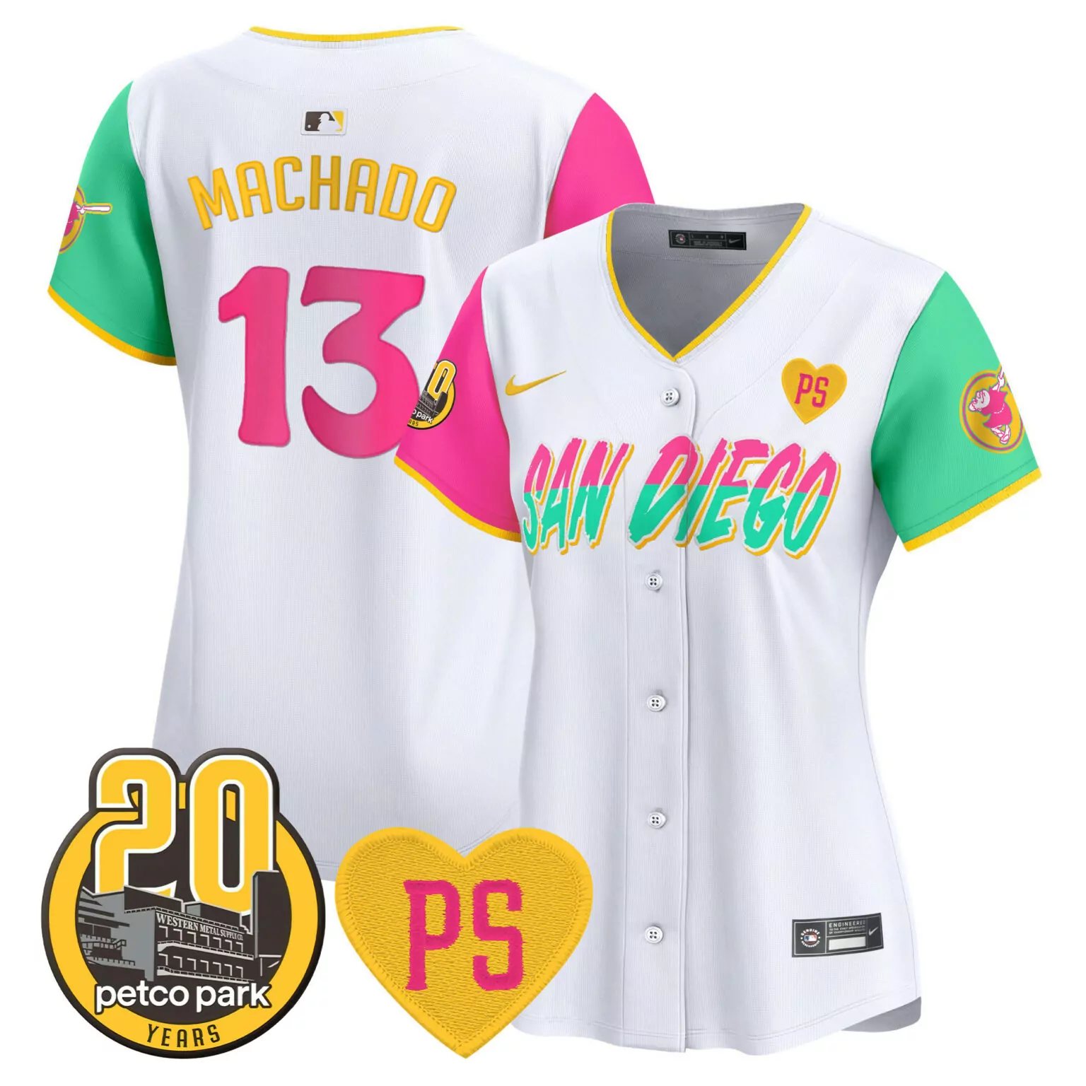 Personalized City connect manny machado san diego padres for peter petco park 20th patch jersey all stitched 3275