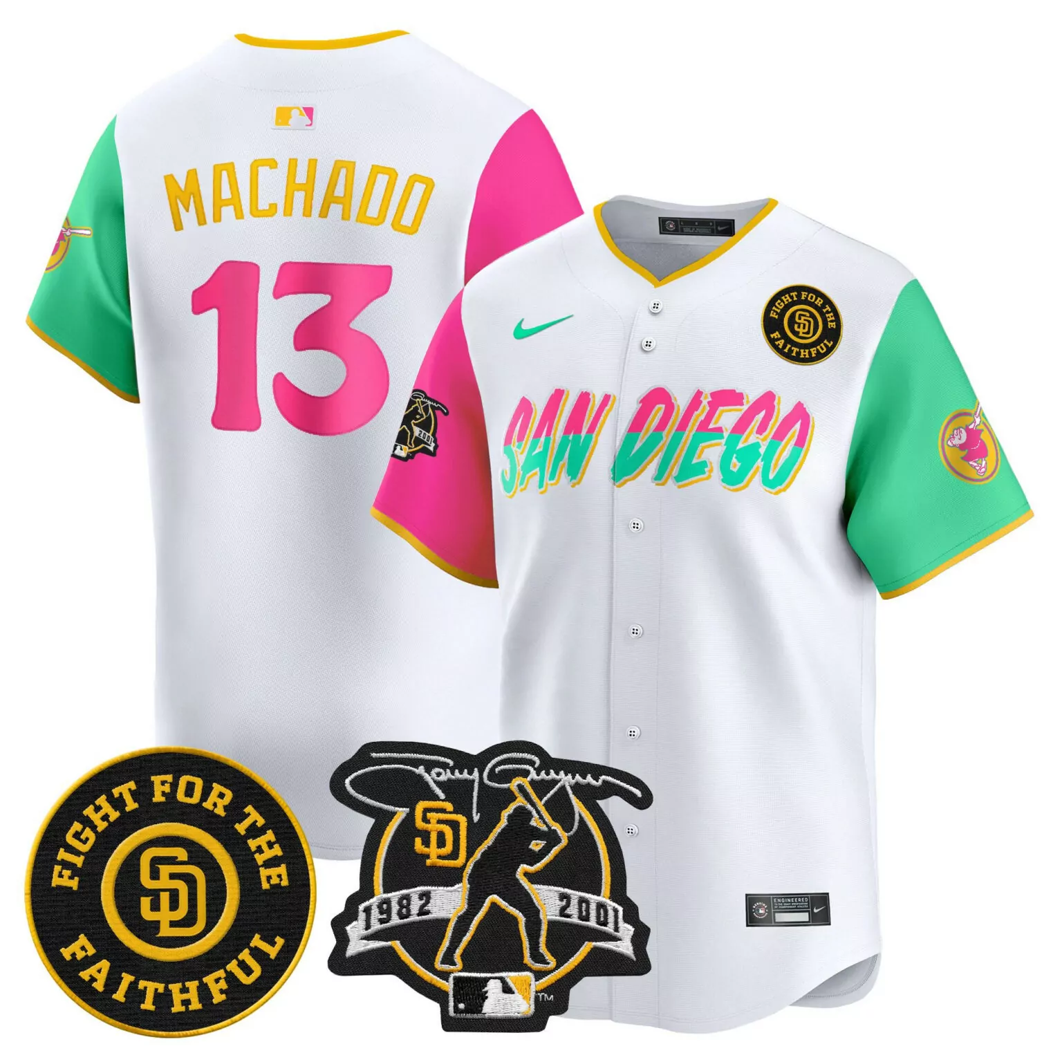 Personalized City connect manny machado san diego padres for peter petco park 20th patch jersey all stitched 3275