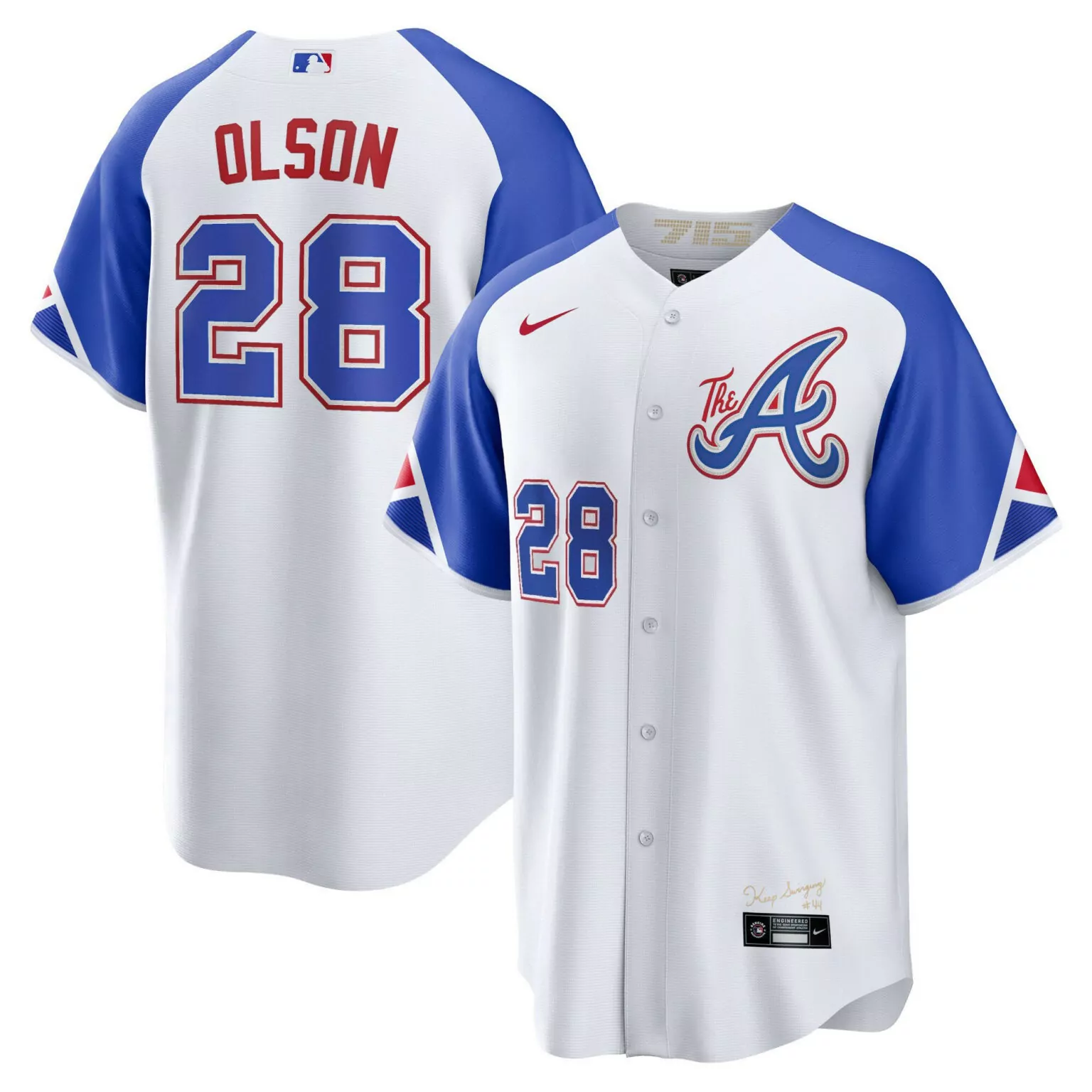 Customizable City connect matt olson atlanta braves champions city connect gold jersey all stitched 4941
