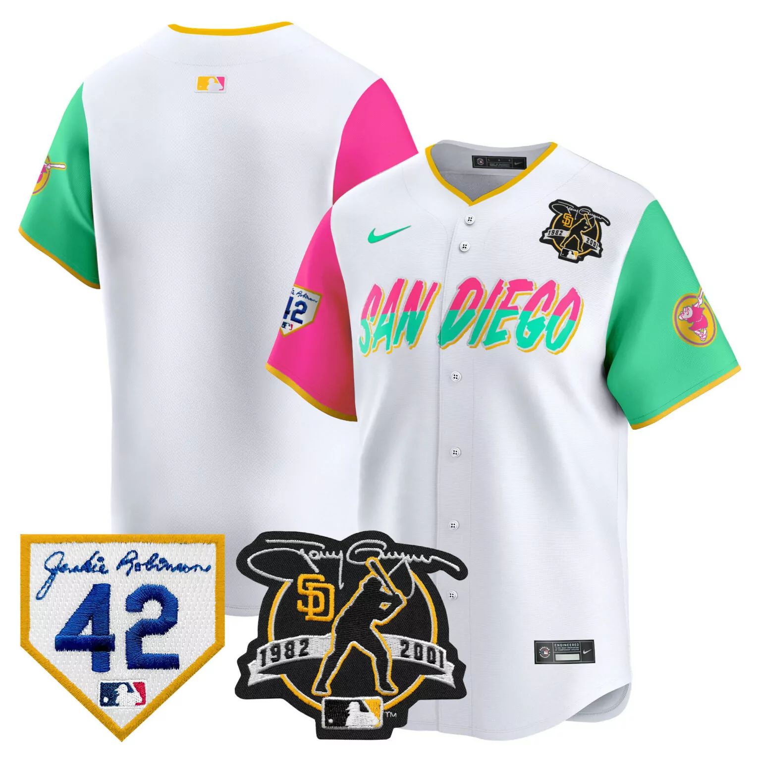 Customizable City connect team san diego padres 2024 tony gwynn robinson patch jersey all stitched 8939