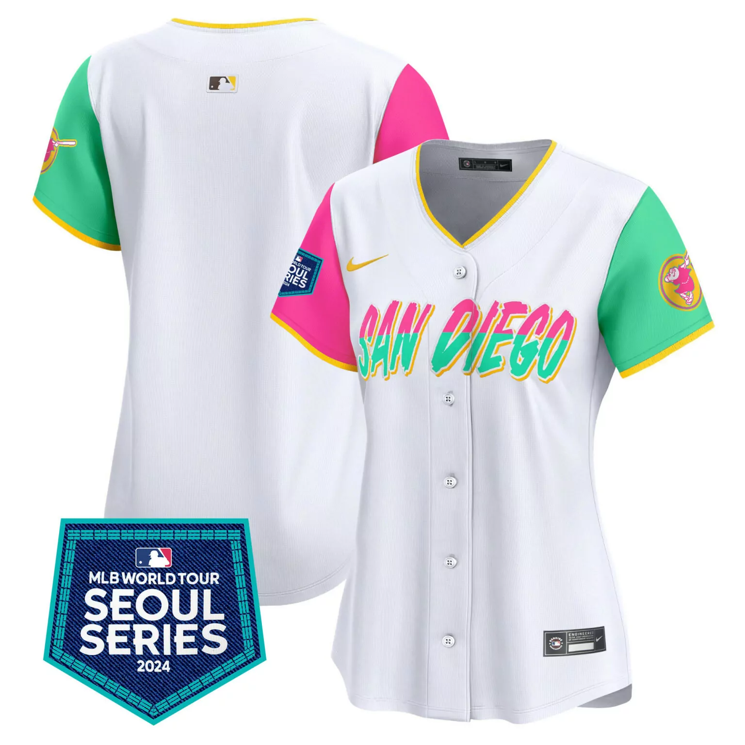 Customizable City connect team san diego padres 2024 spring training patch jersey all stitched 9027