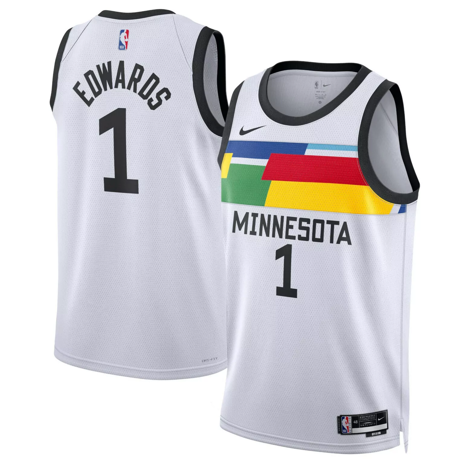 Custom City edition anthony edwards minnesota timberwolves 2023 city edition jersey all stitched 4654