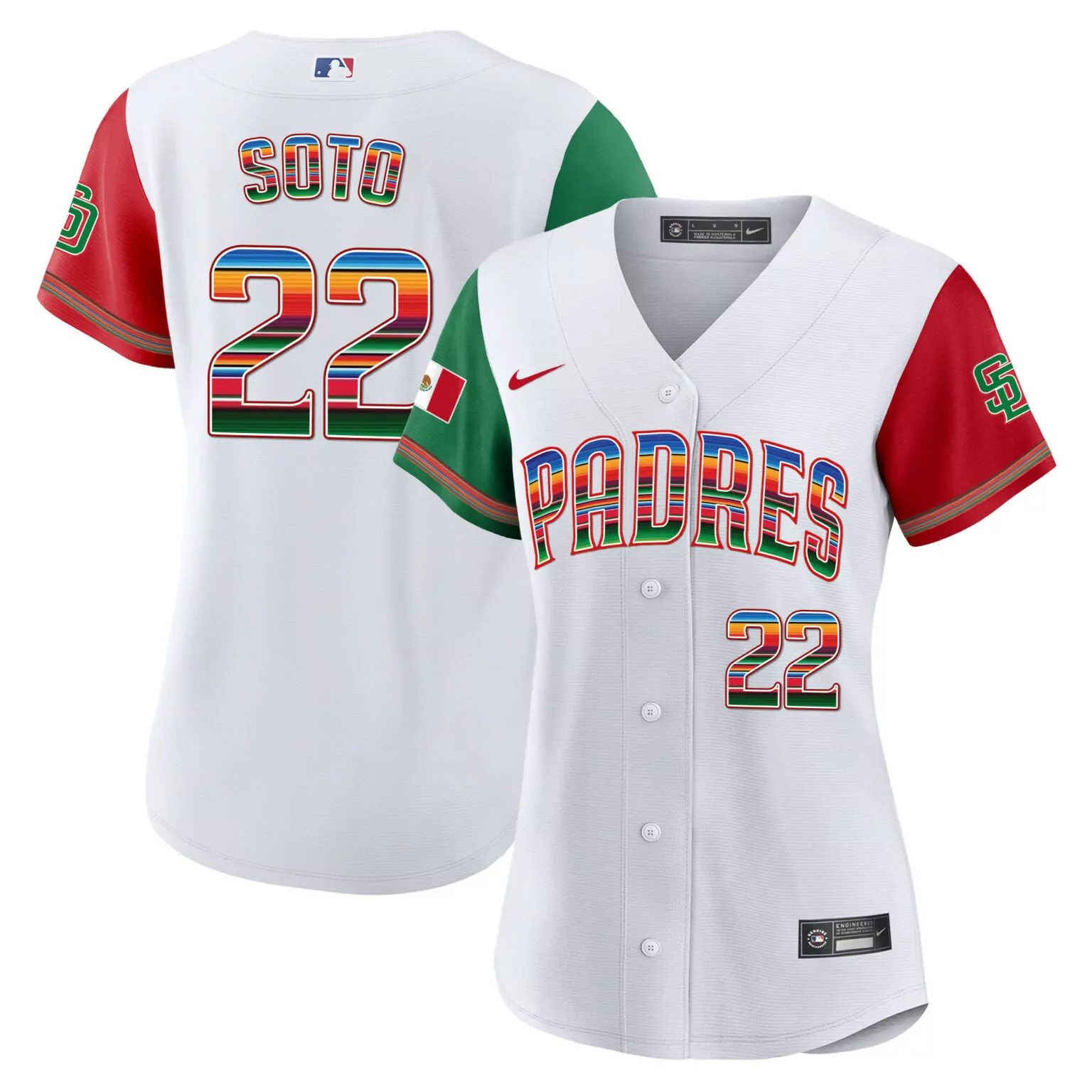 Customizable Color sleeves juan soto san diego padres mexico jersey all stitched 5317