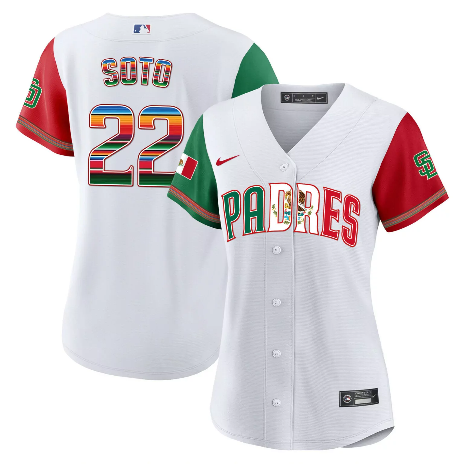 Customizable Color sleeves juan soto san diego padres mexico jersey all stitched 5317