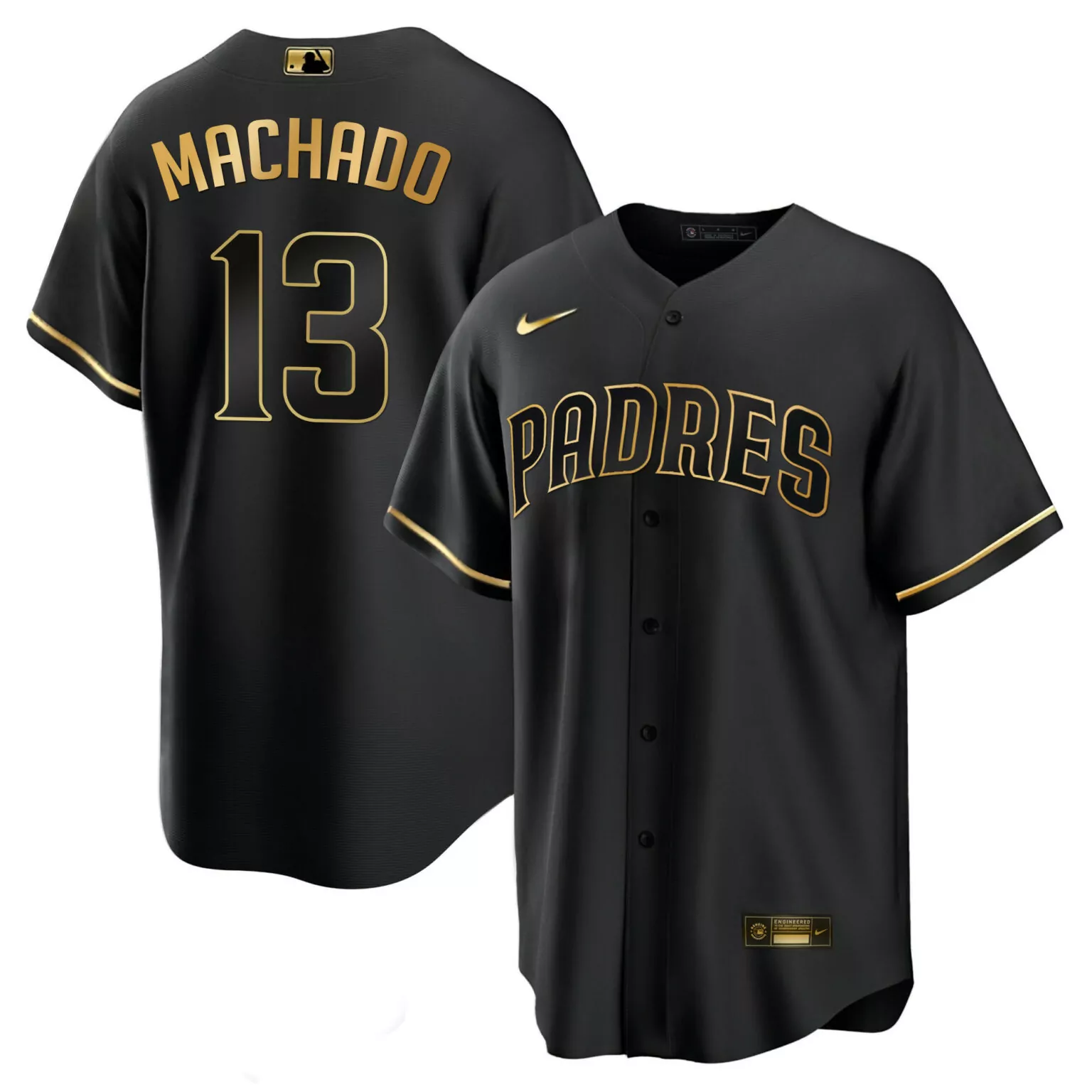 Custom Color sleeves manny machado san diego padres mexico jersey v2 all stitched 8072