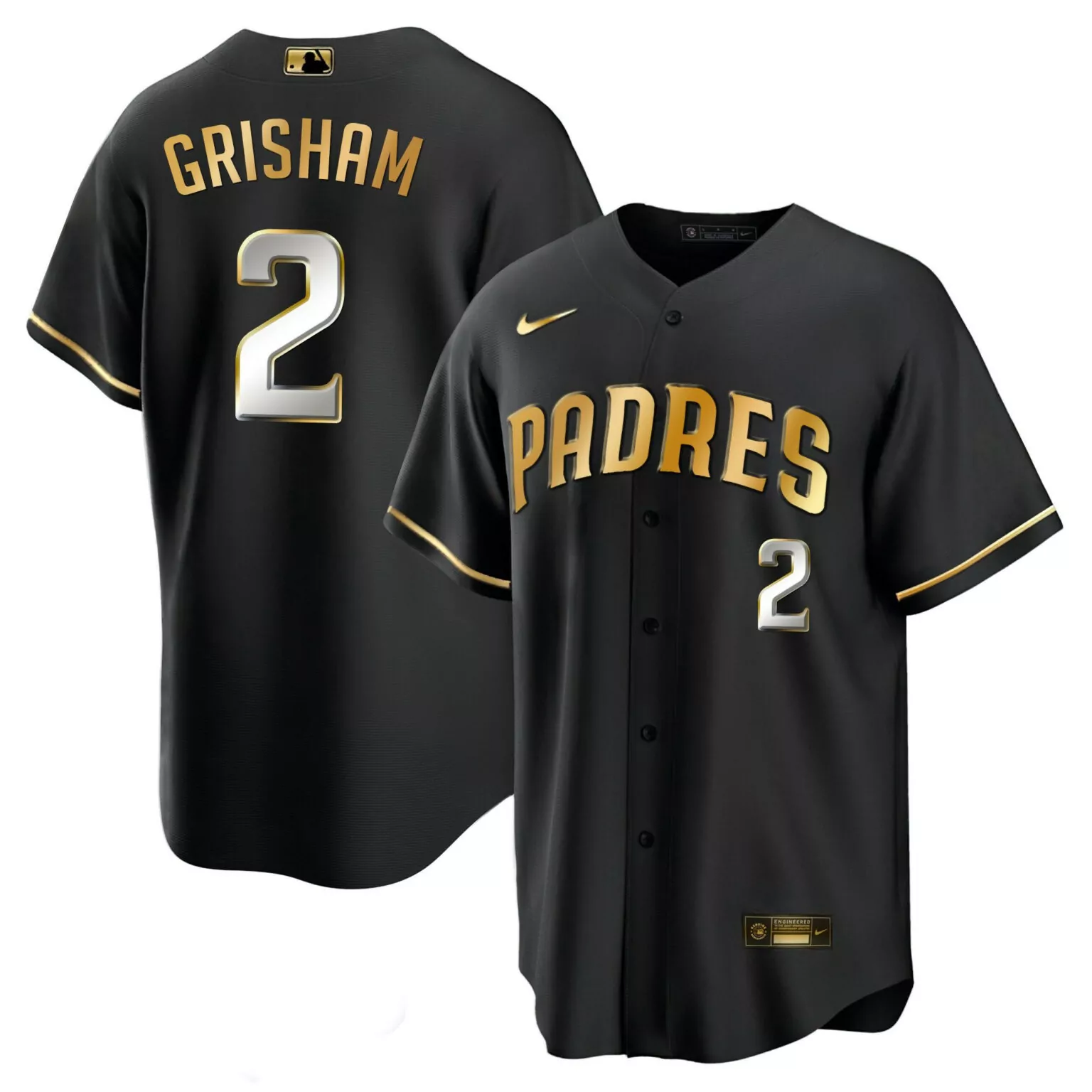 Personalized Cool black trent grisham san diego padres black jersey all stitched 6372