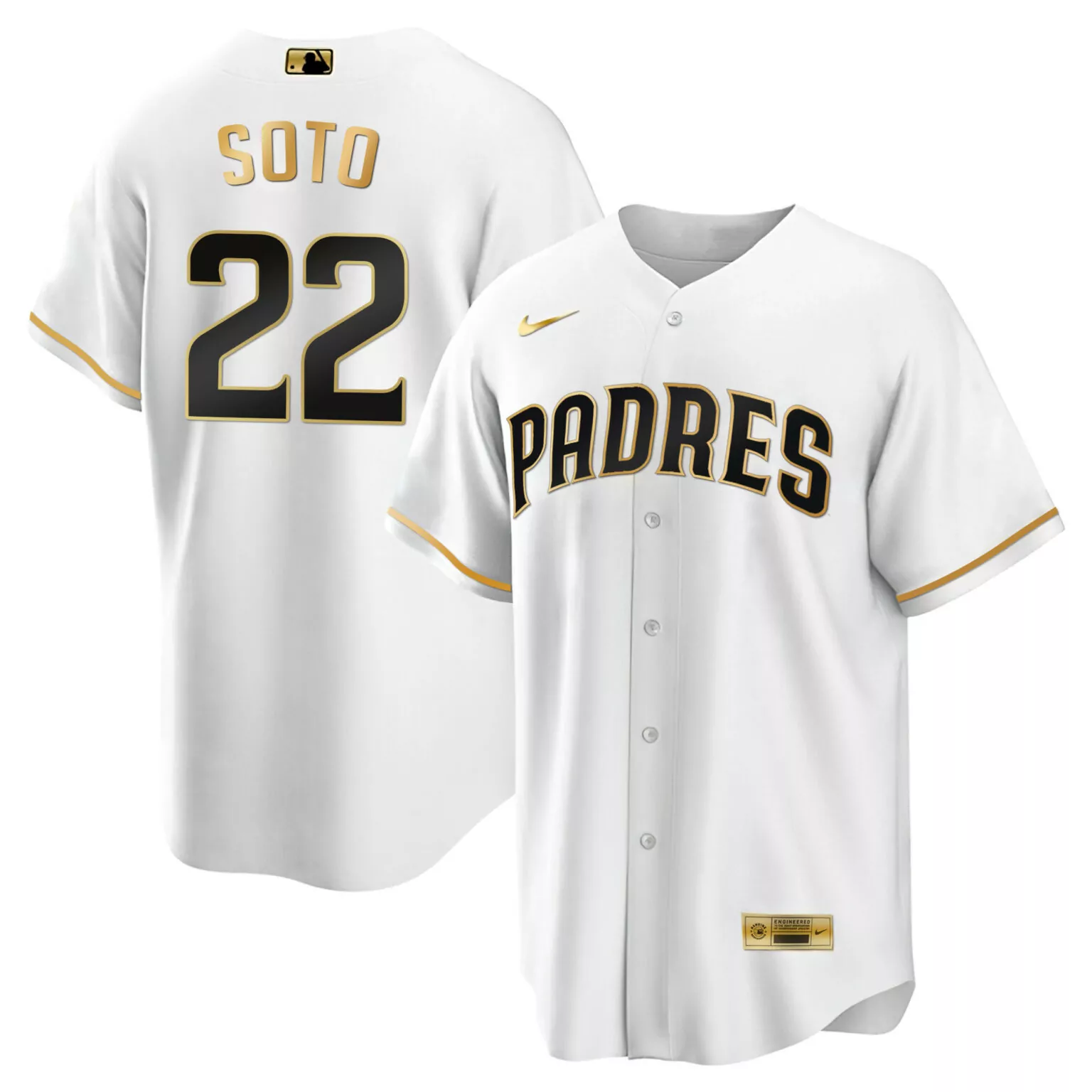 Customizable Cool white gold juan soto san diego padres black gold jersey all stitched 1109