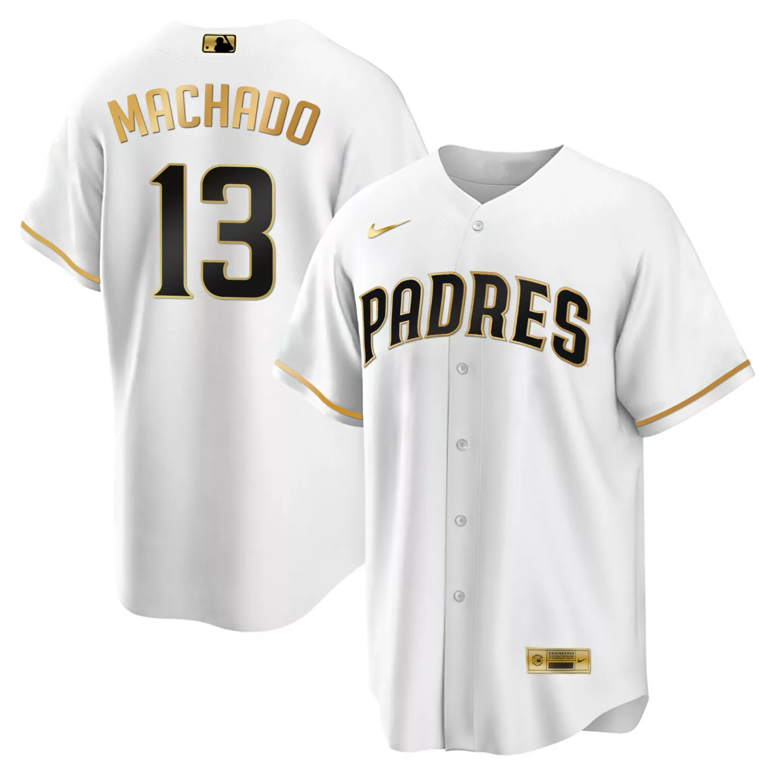 Custom Color sleeves manny machado san diego padres mexico jersey v2 all stitched 8072