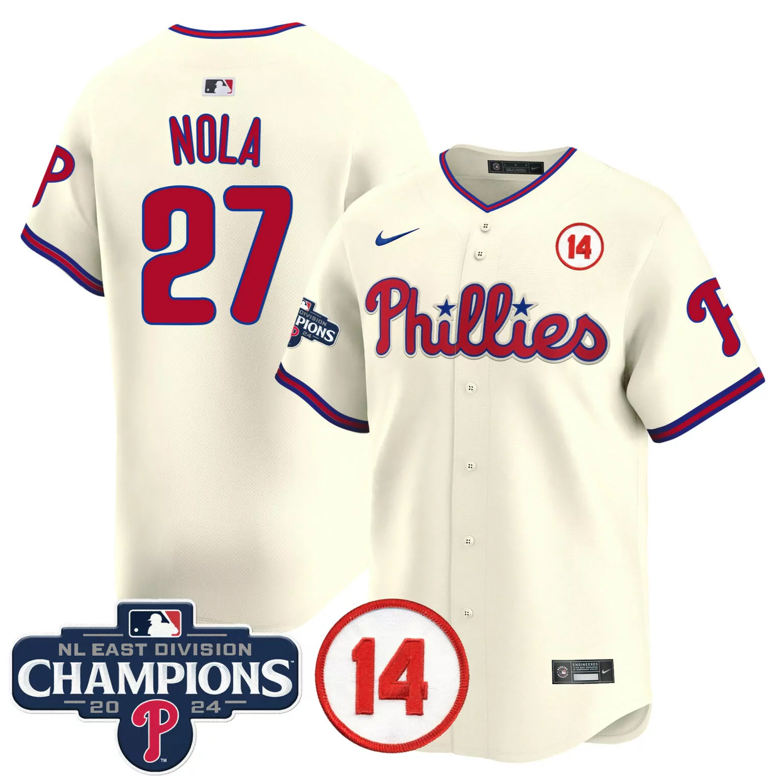 Personalized Cool home aaron nola philadelphia phillies gold 2022 world series jersey all stitched 3285