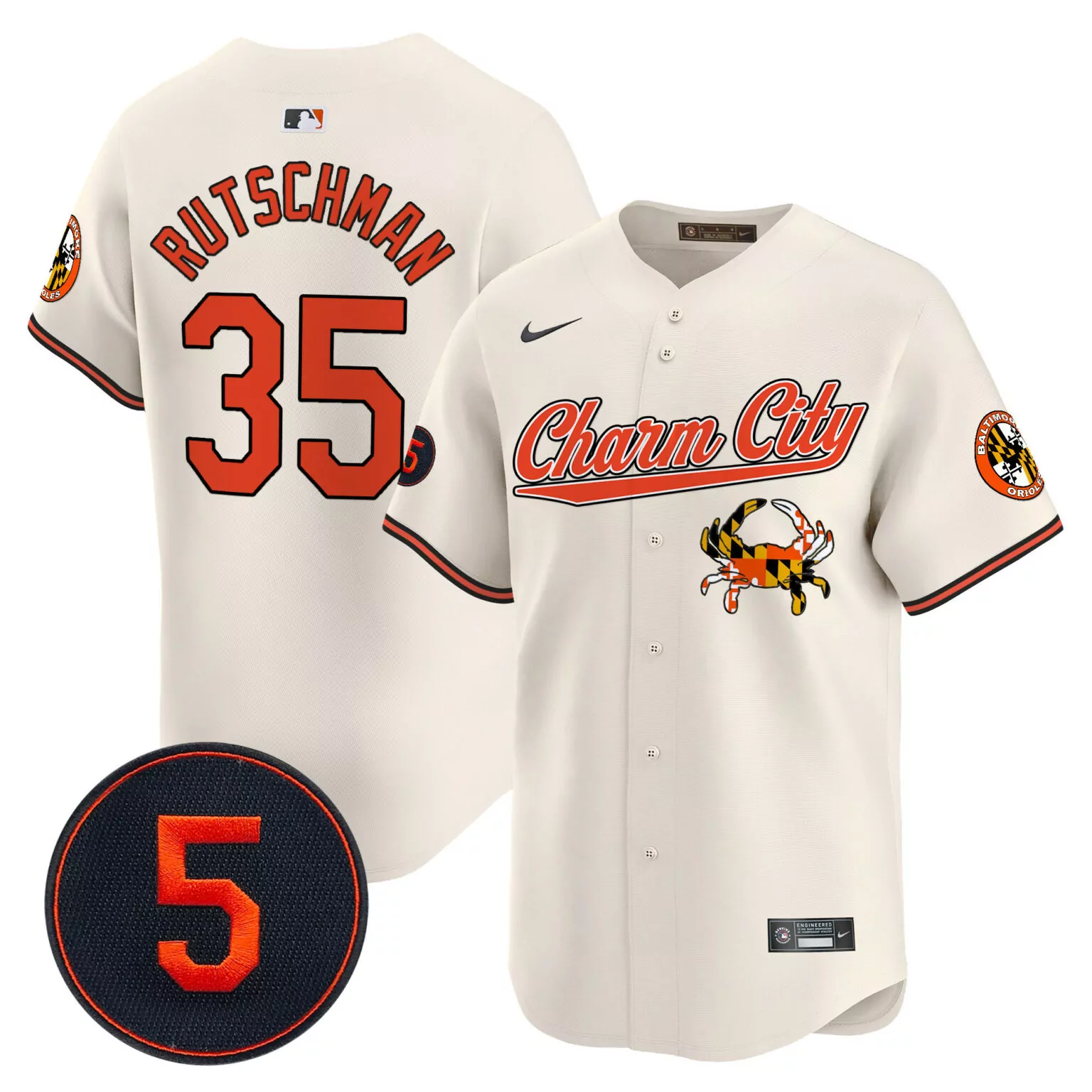 Personalized Cream adley rutschman baltimore orioles robinson patch jersey v8 all stitched 2741