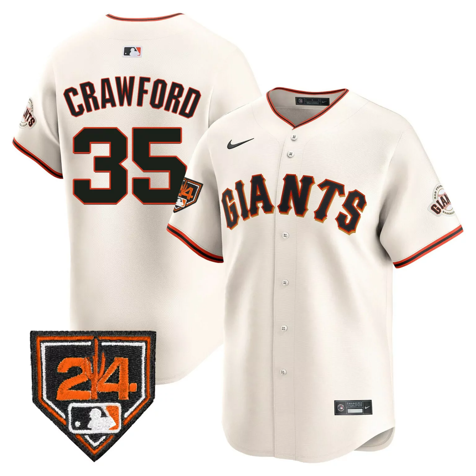 Personalized San francisco giants 35 brandon crawford brown 2016 allstar game cool base batting practice player jersey 3282