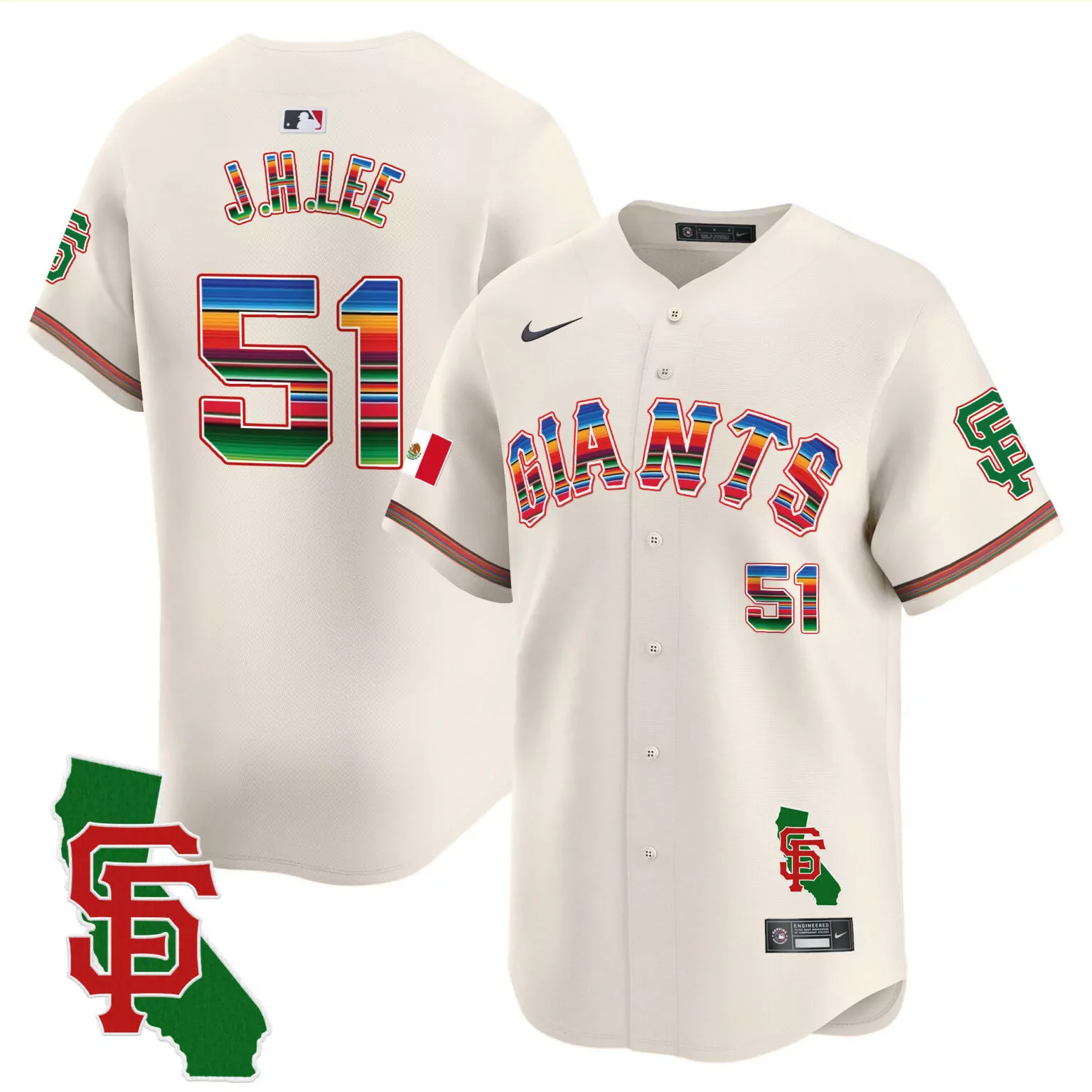 Personalized Black jung hoo lee san francisco giants mexico jersey all stitched 5606