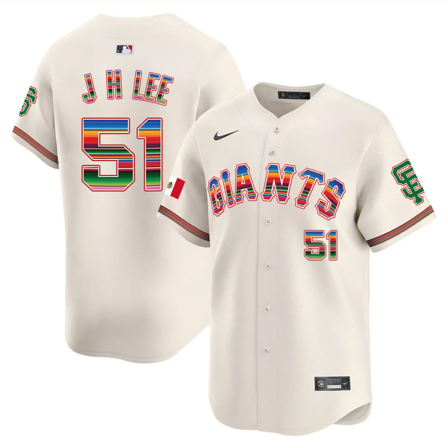 Personalized Black jung hoo lee san francisco giants mexico jersey all stitched 5606