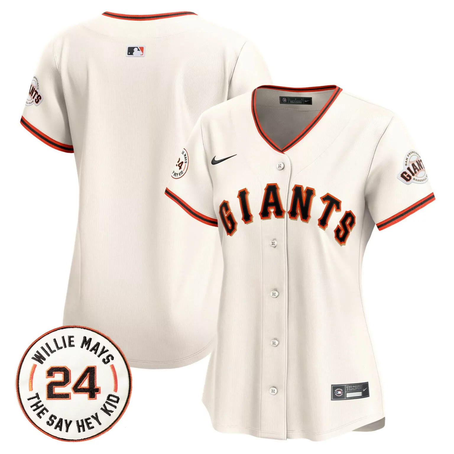 Customizable Cream mike yastrzemski san francisco giants 2024 willie mays patch jersey v4 all stitched 6575