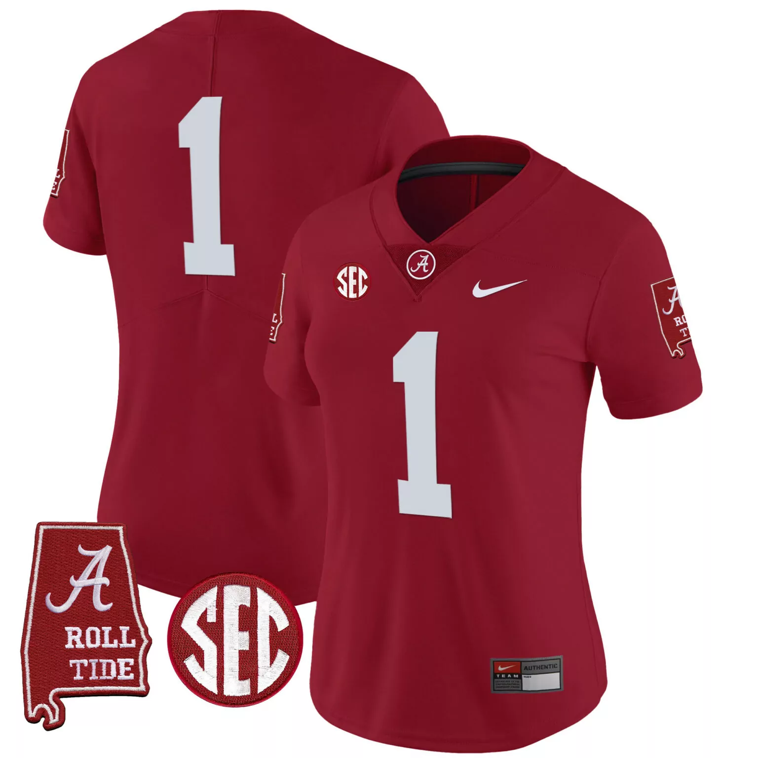 Personalized Crimson 1 team alabama crimson tide jersey v3 alabama map all stitched 4369