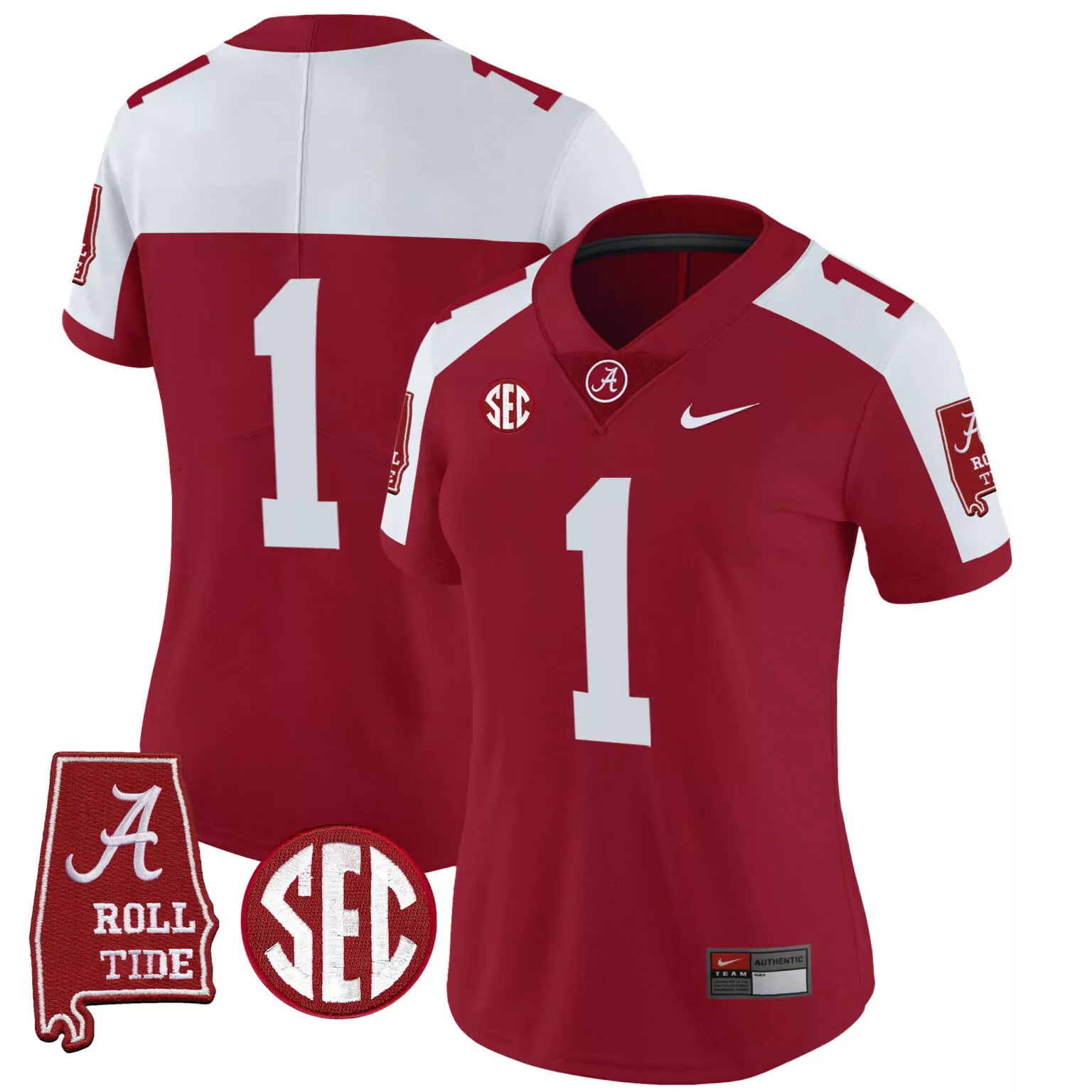 Customizable Crimson alternate 1 team alabama crimson tide jersey v3 alabama map all stitched 1043