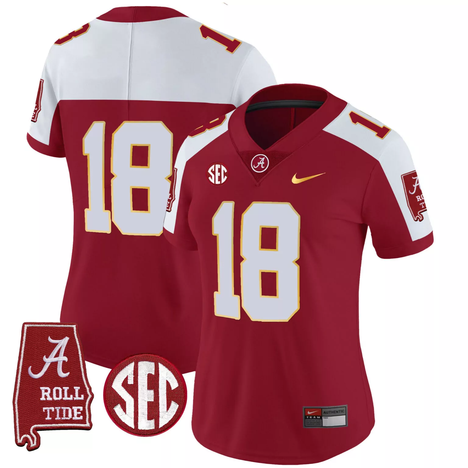 Custom Crimson alternate 18 champs alabama crimson tide gold trim jersey alabama map all stitched 8239