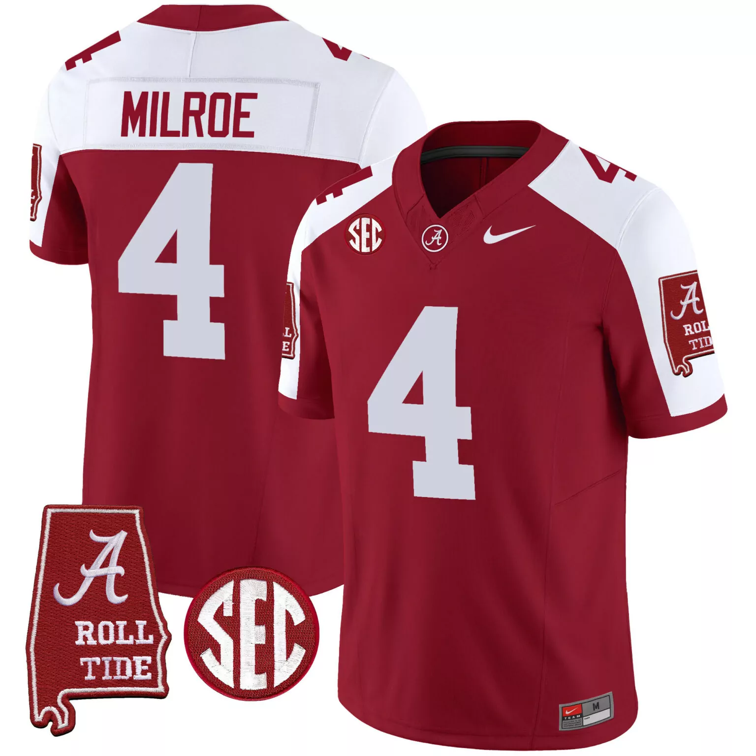 Custom Crimson alternate jalen milroe alabama crimson tide jersey v5 alabama map all stitched 1368