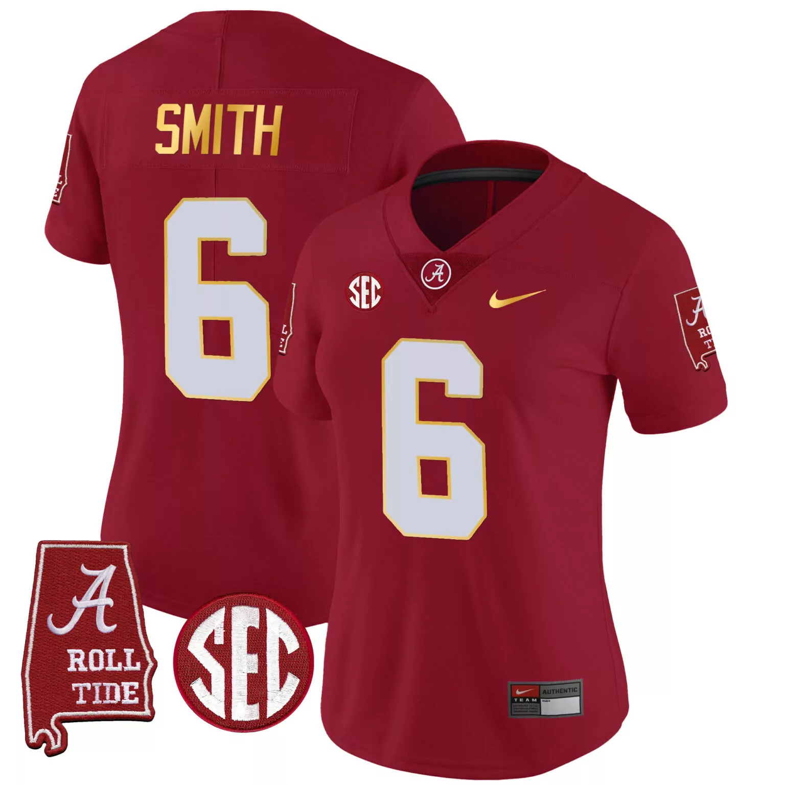 Personalized Crimson devonta smith alabama crimson tide gold trim jersey alabama map all stitched 4307