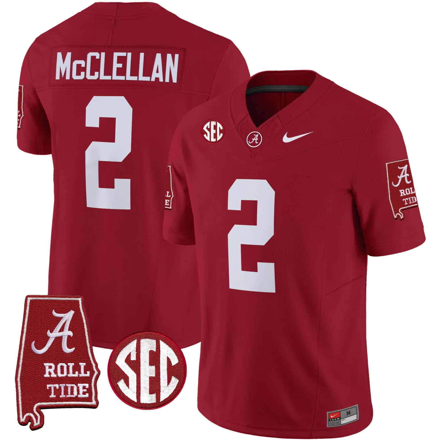 Personalized Crimson jase mcclellan alabama crimson tide jersey v3 alabama map all stitched 2020