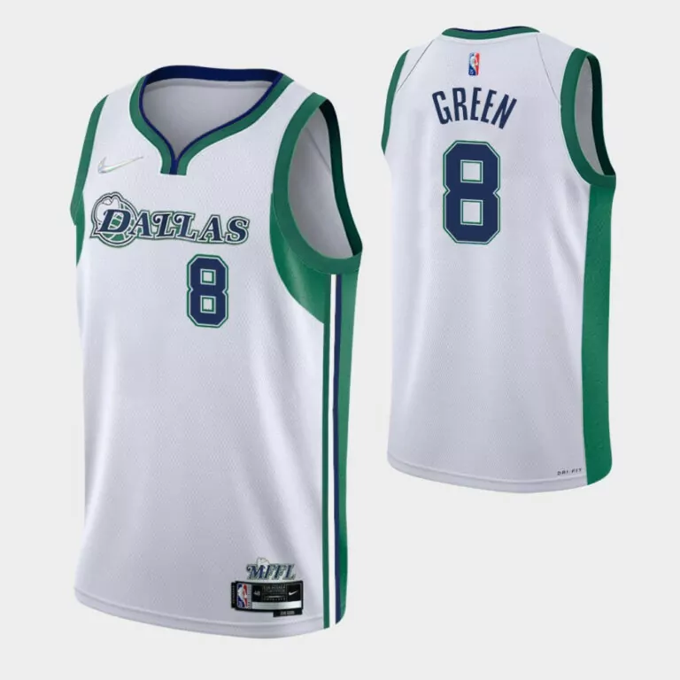 Custom Dallas mavericks josh green 8 nba 202122 city white jersey mavericks fans 8585