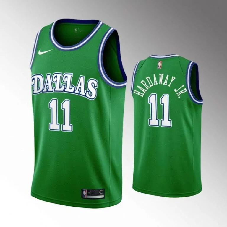 Custom Dallas mavericks tim hardaway jr 11 2020 nba new arrival green jersey 6803