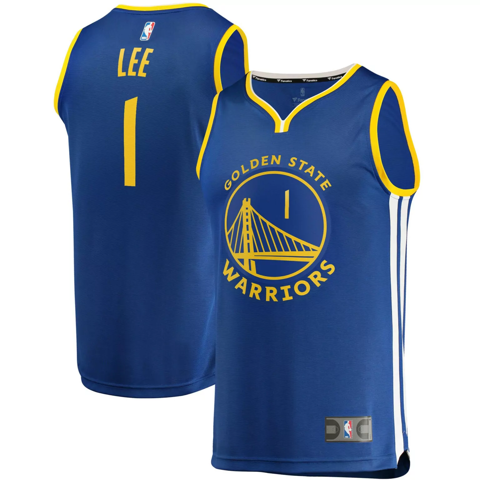 Personalized Damion lee golden state warriors fast break player team jersey icon edition royal nba 5273