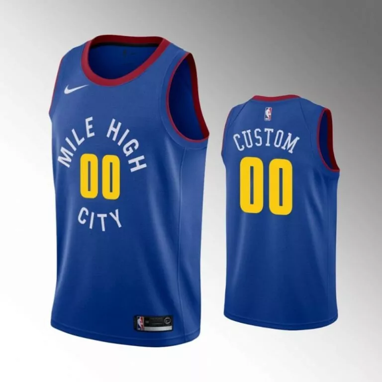 Personalized Denver nuggets 2020 nba new arrival personalized custom blue jersey custom jersey 2648