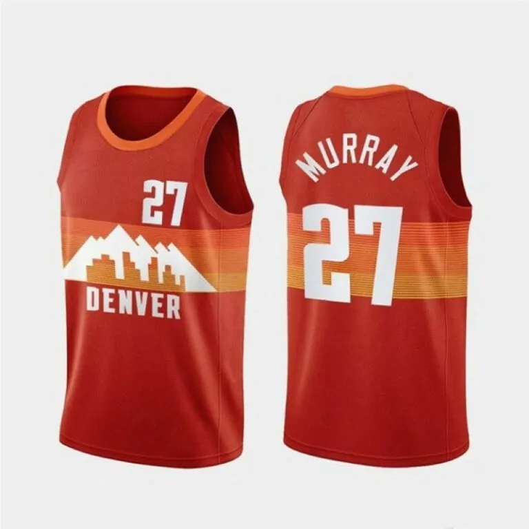Custom Denver nuggets jamal murray 27 nba 2020 new arrival burnt orange jersey 1837
