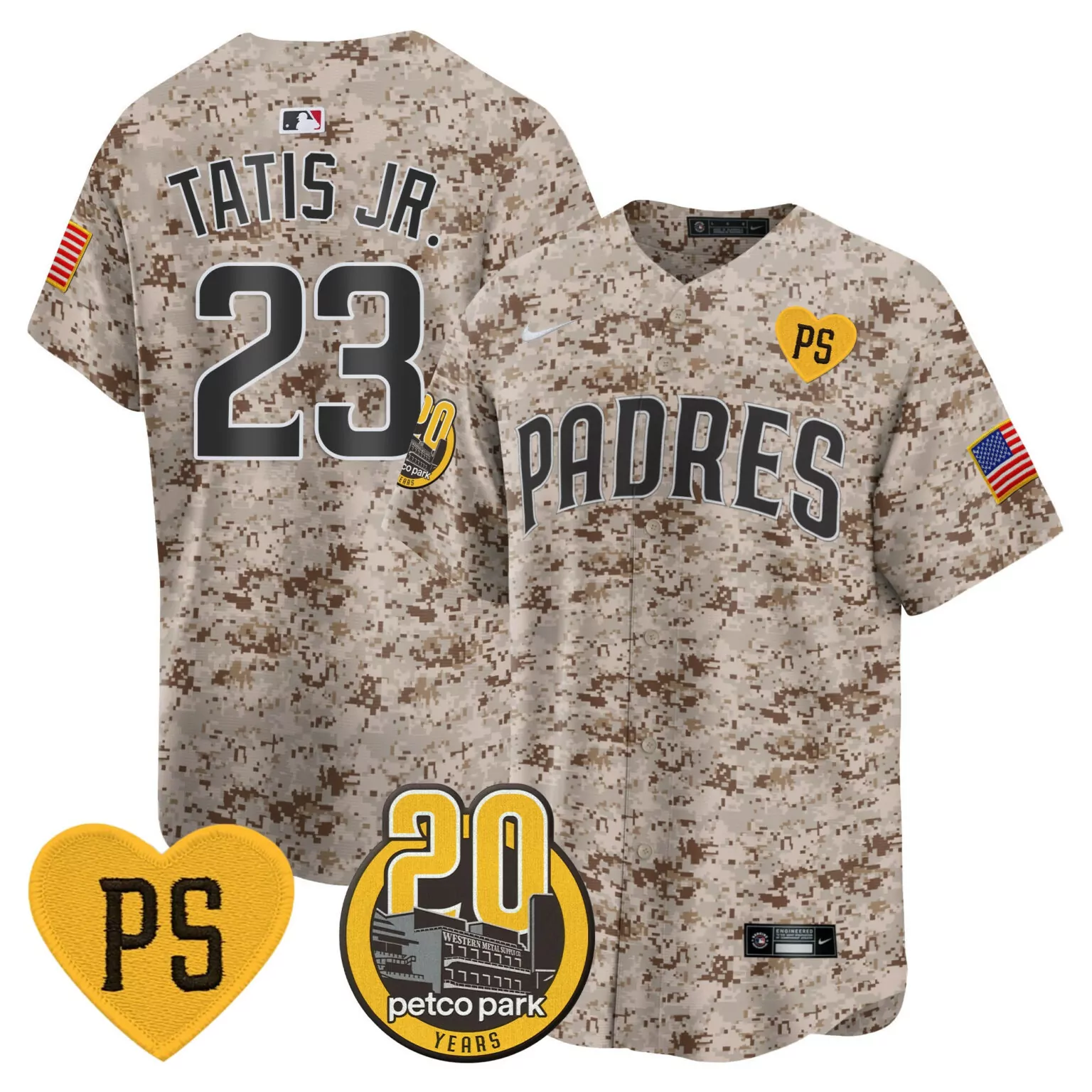 Customizable Desert fernando tatis jr san diego padres for peter petco park 20th patch usmc jersey all stitched 2696