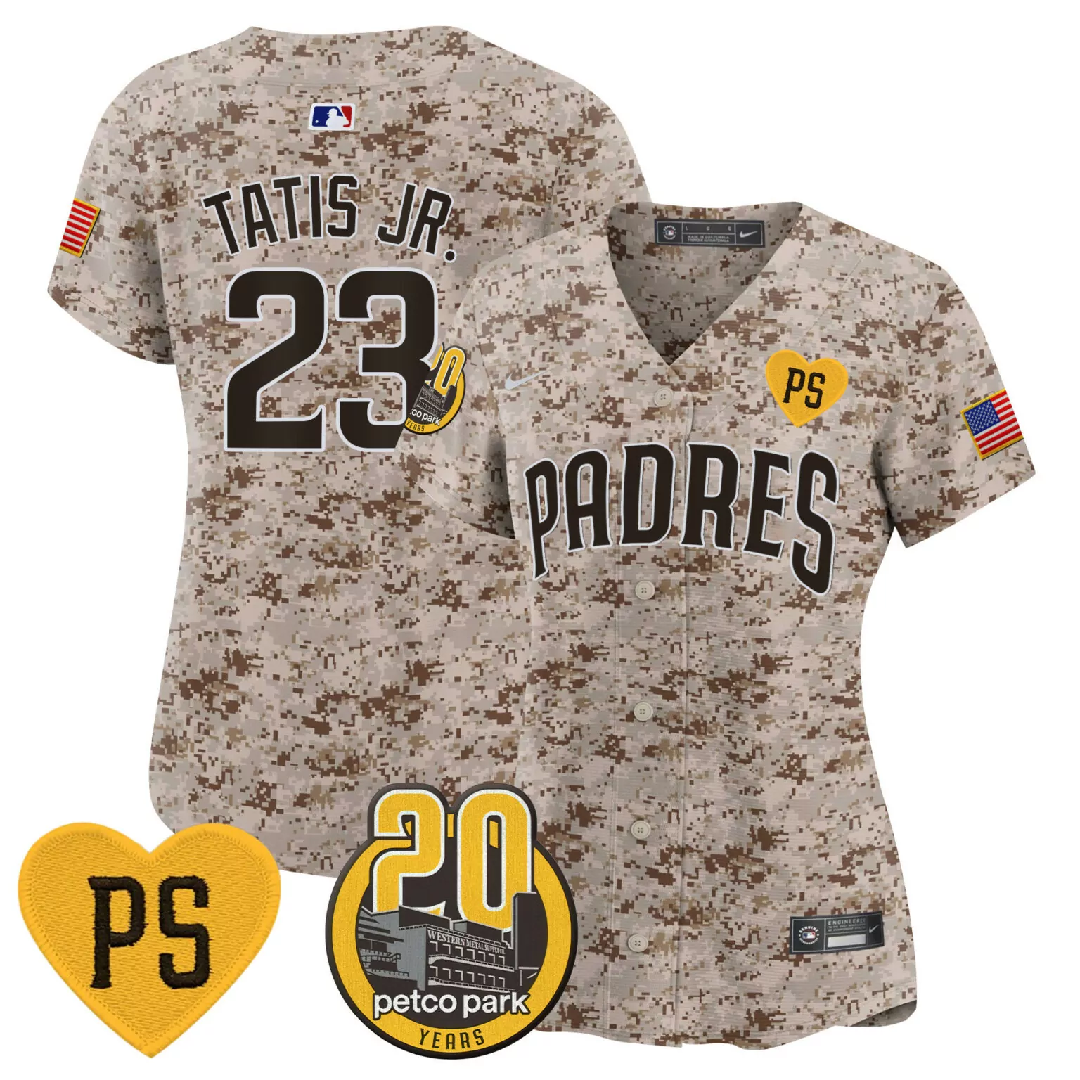 Customizable Desert fernando tatis jr san diego padres for peter petco park 20th patch usmc jersey all stitched 2696