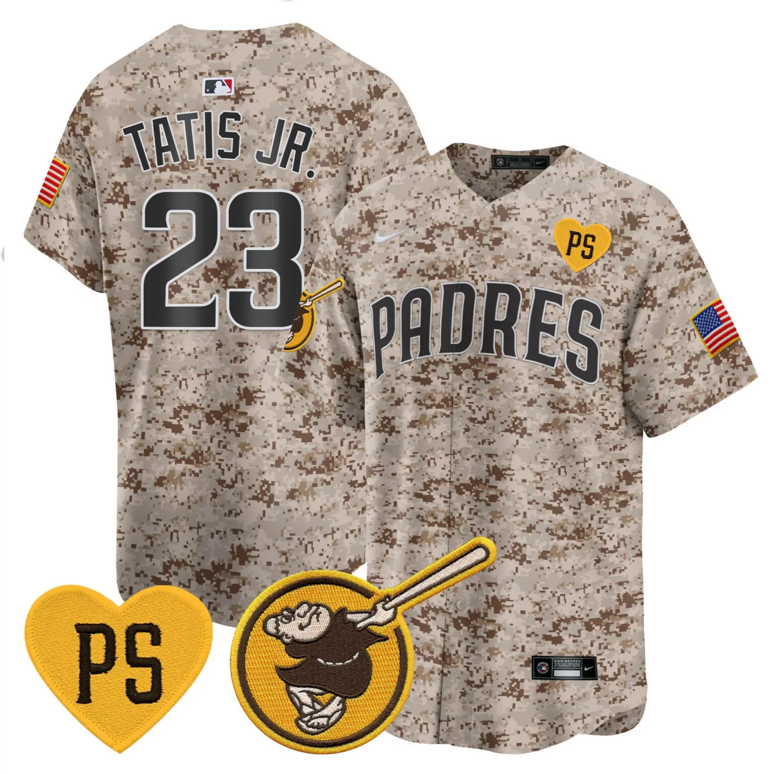 Customizable Desert fernando tatis jr san diego padres for peter petco park 20th patch usmc jersey all stitched 2696