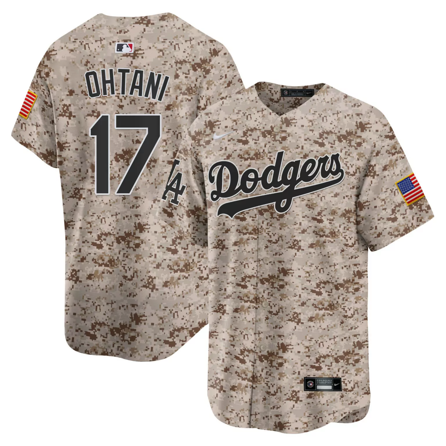 Custom Desert shohei ohtani los angeles dodgers usmc alternate jersey all stitched 5521