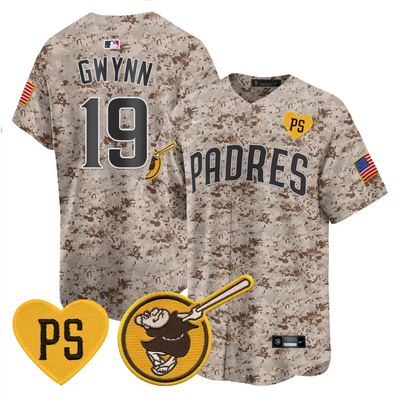 Customizable Desert tony gwynn san diego padres usmc alternate jersey all stitched 4910