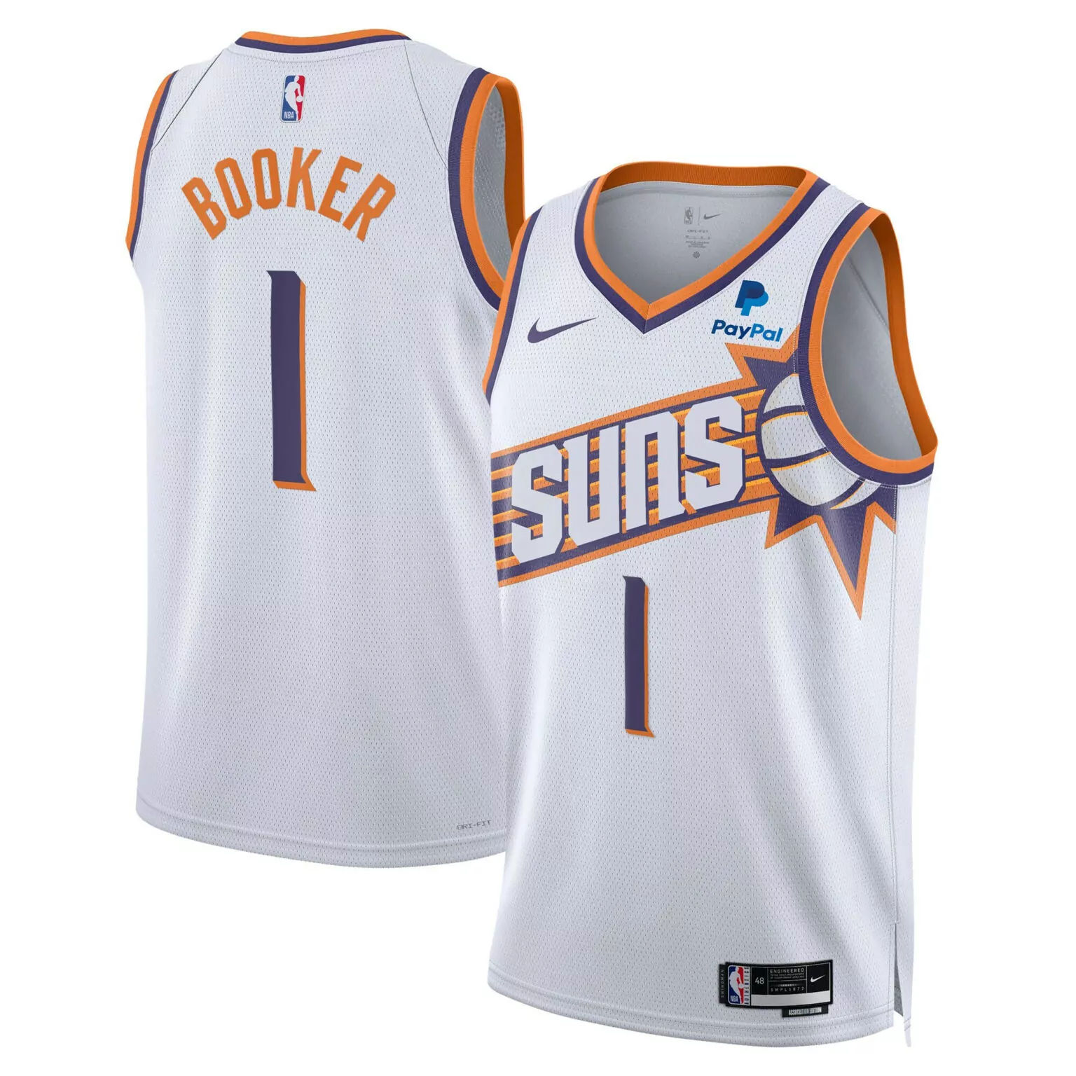 Customizable Devin booker phoenix suns devin booker white association jersey all stitched 6270