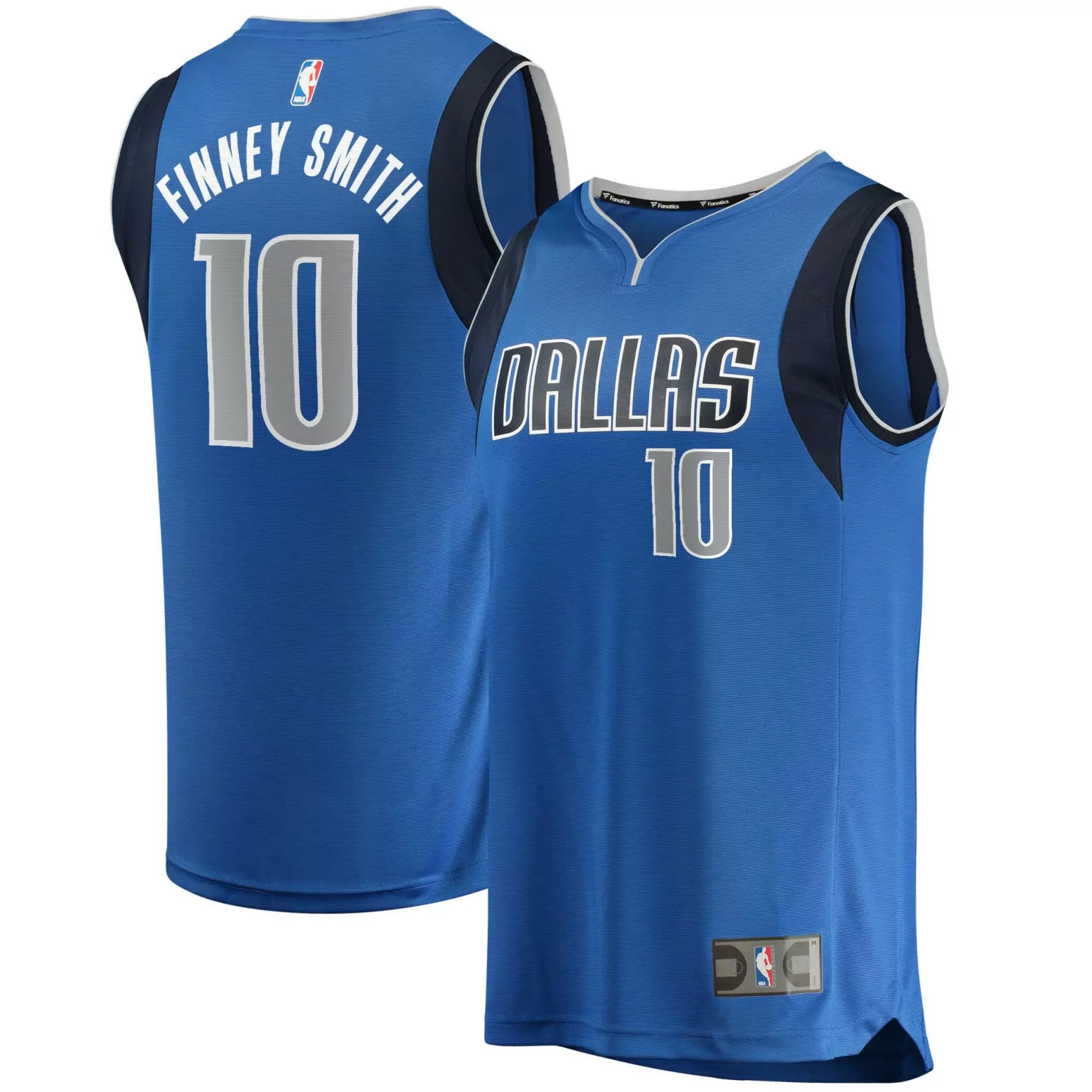 Custom Dorian finneysmith dallas mavericks fast break jersey blue icon edition nba 8927