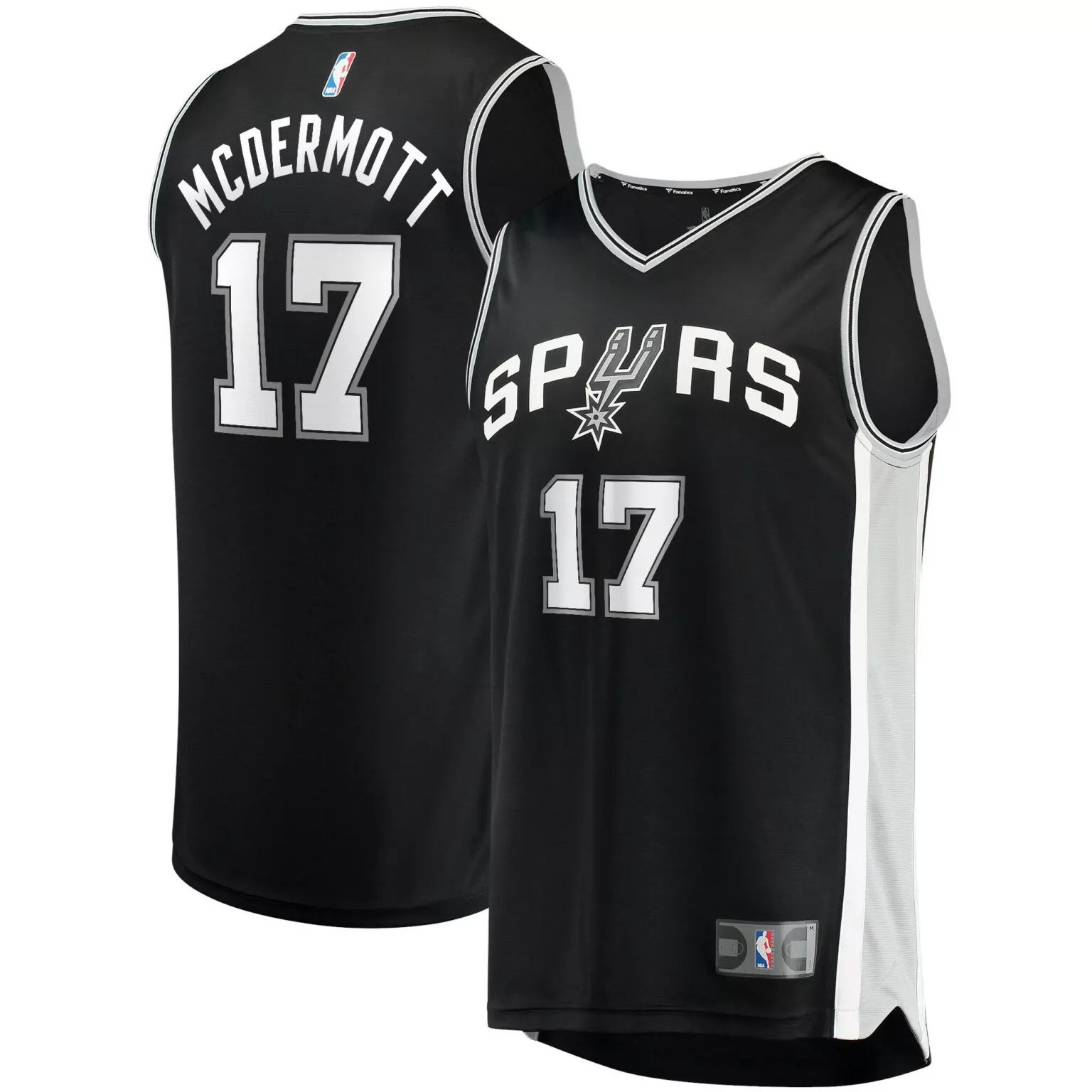 Customizable Doug mcdermott san antonio spurs 202122 fast break jersey icon edition black nba 6919