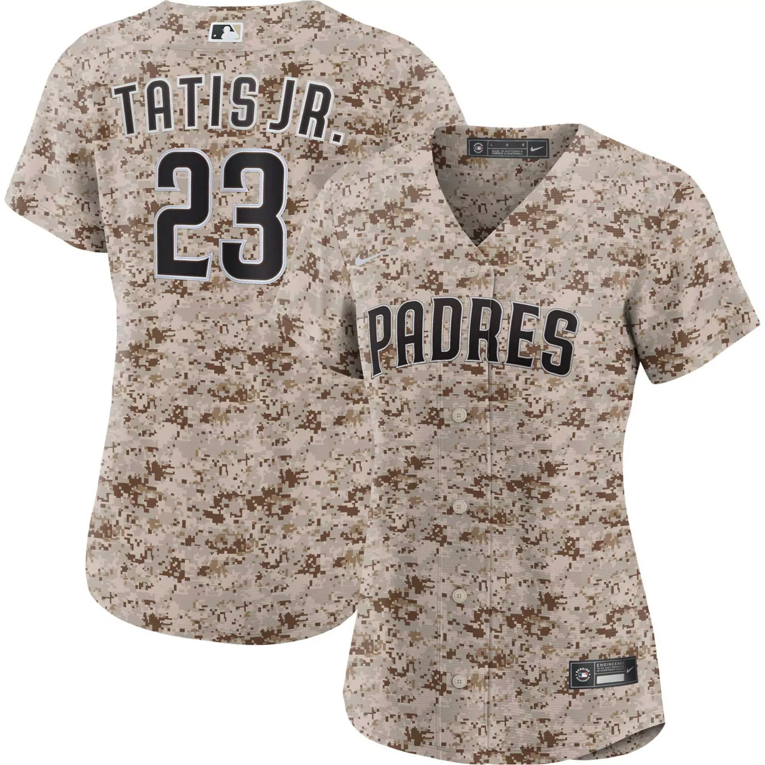 Custom Fernando tatis jr san diego padres usmc alternate player jersey camo 3409