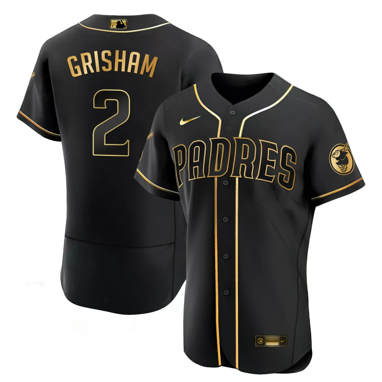 Personalized Cool black trent grisham san diego padres black jersey all stitched 6372
