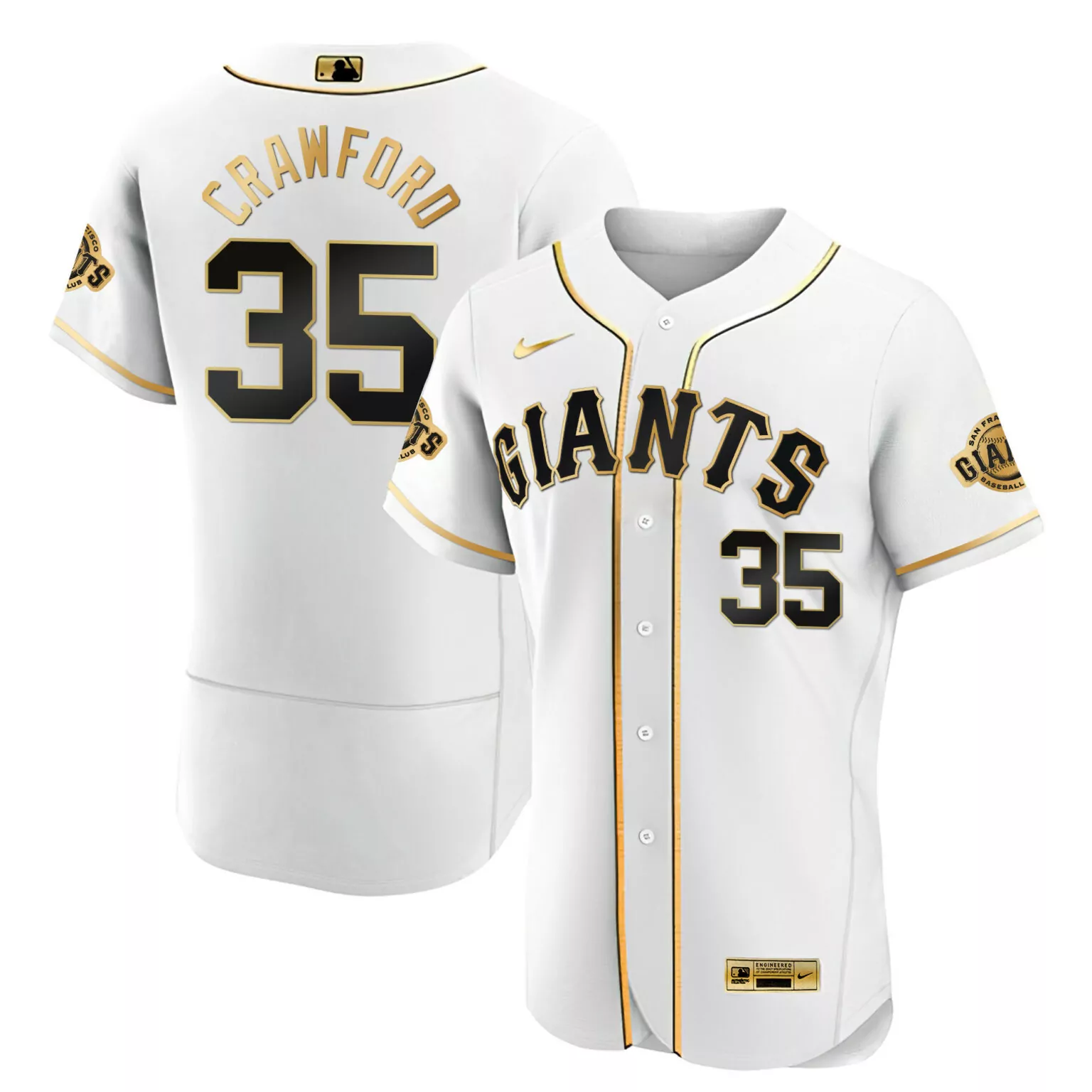 Personalized Flex white brandon crawford san francisco giants gold city connect jersey all stitched 6814
